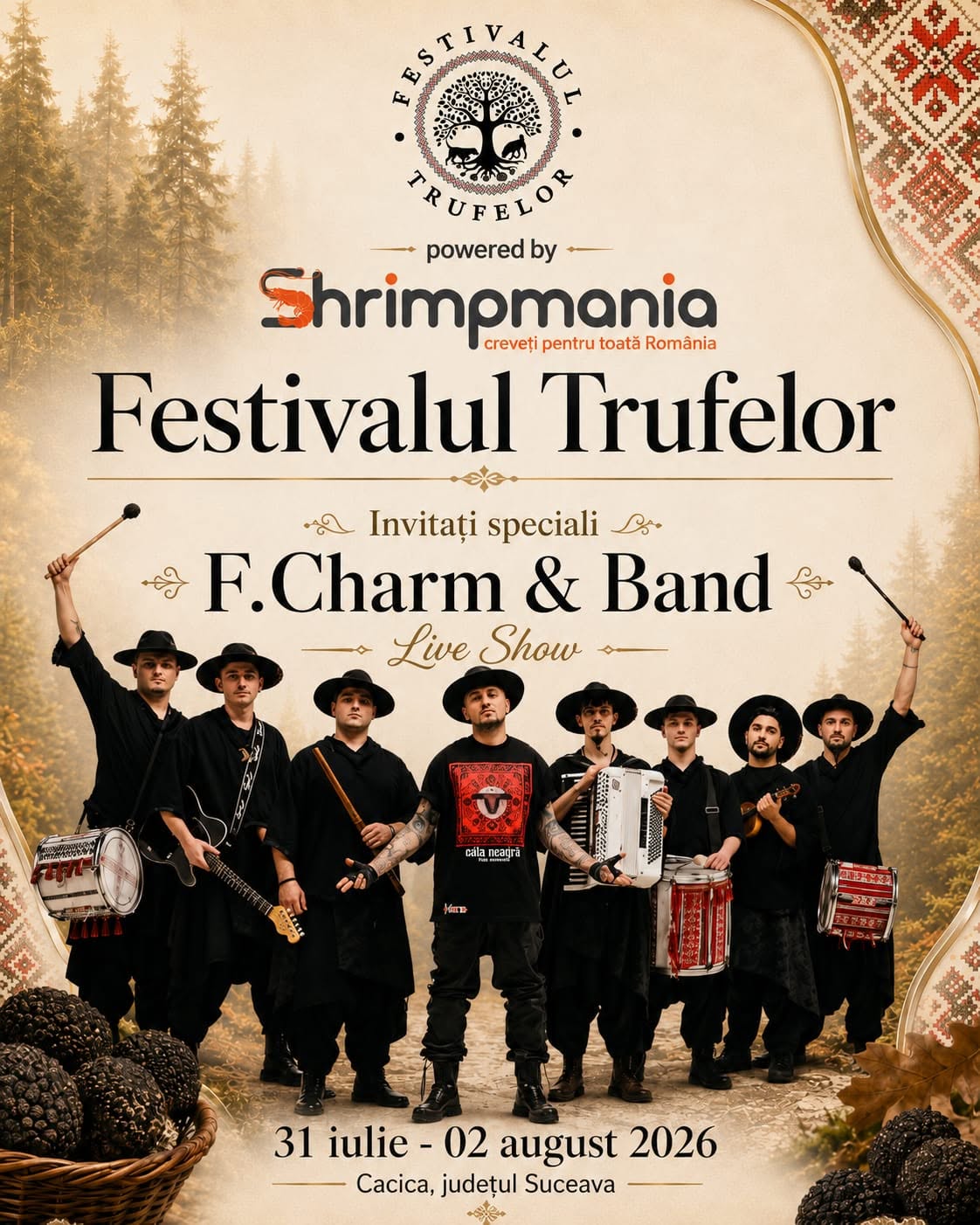 F. Charm & Band pe scena Festivalului Trufelor
